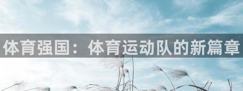米兰体育官网下载是干嘛的公司：体育强国：体育运动队的新篇章